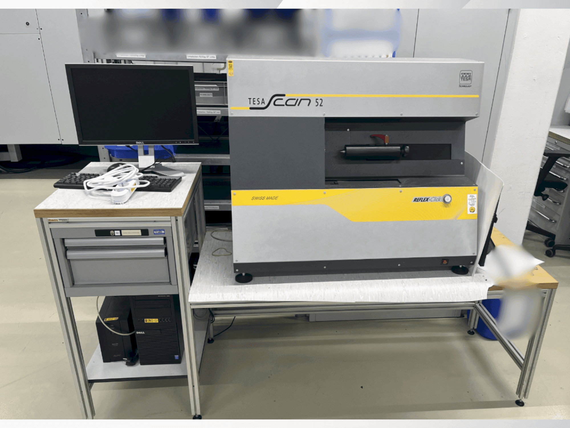 Vue de face de la machine TESA Scan 52