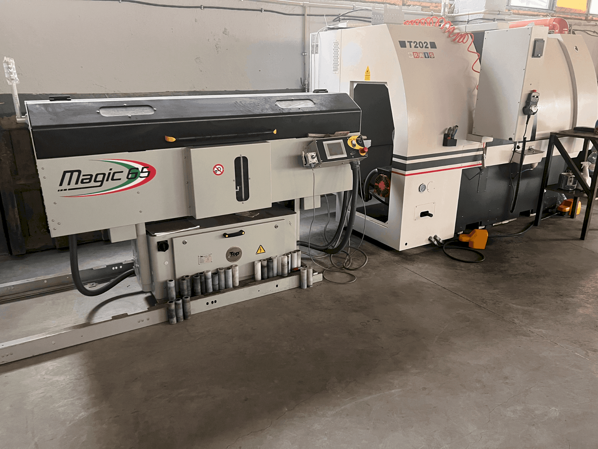 Vue de face de la machine RAIS T202