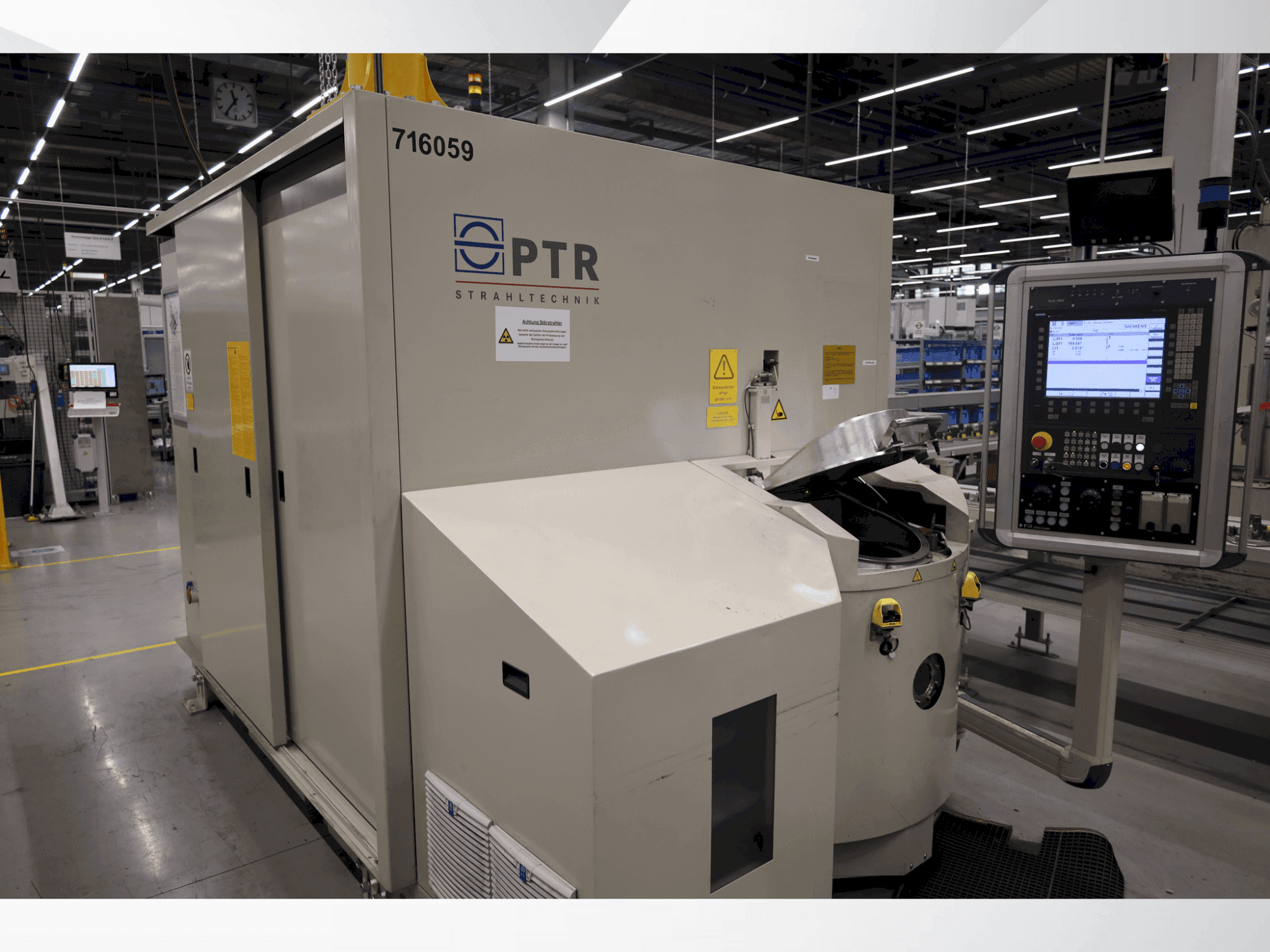 Vue de face de la machine PTR Strahltechnik EBW PS 4-1 60-6 CH