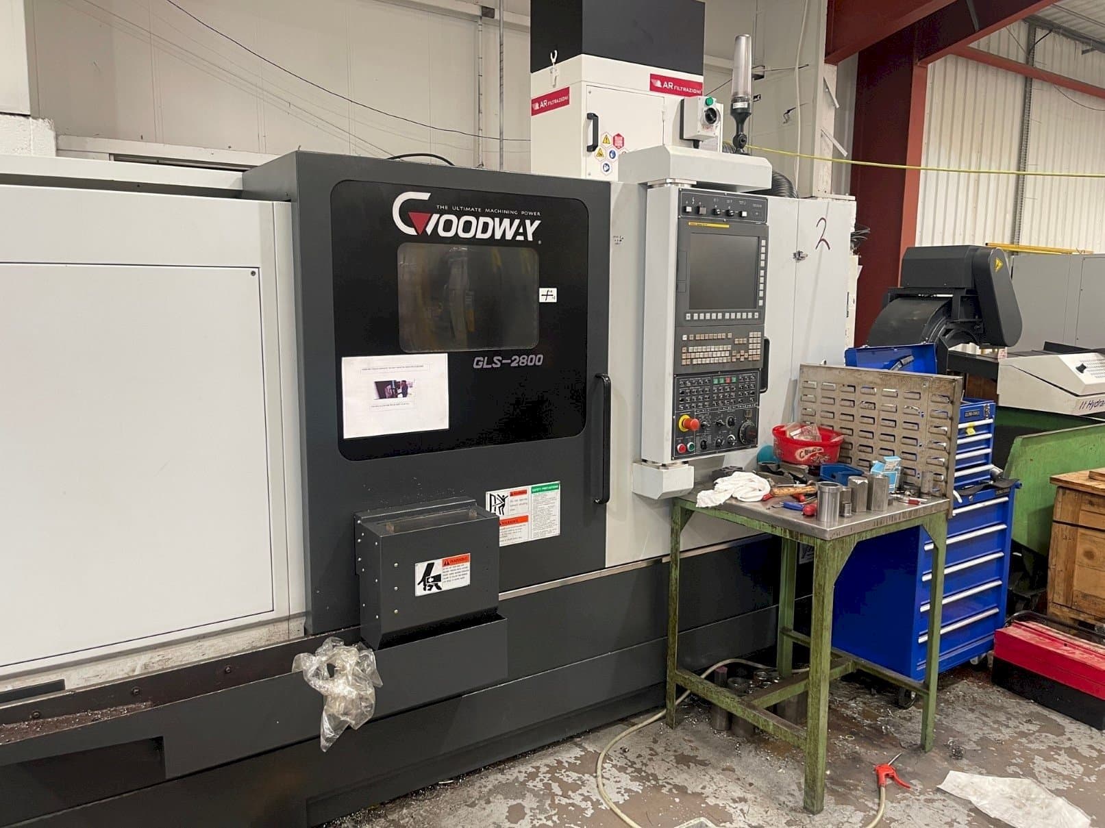 Vue de face de la machine Goodway GLS-2800