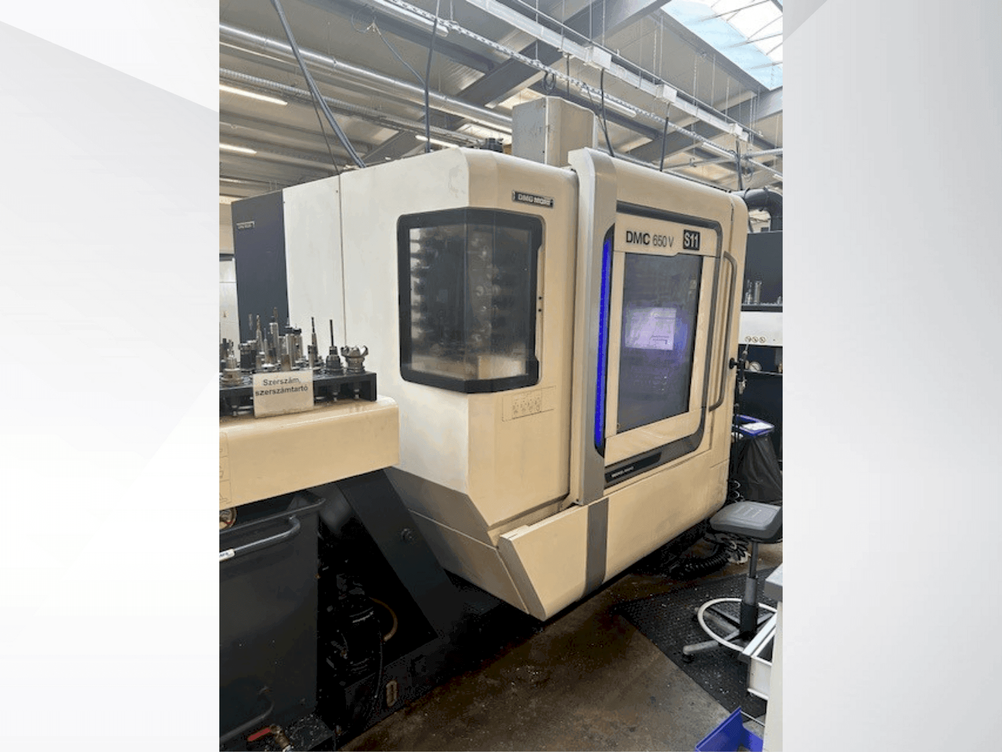 Vue de face de la machine DMG MORI DMC 650 V