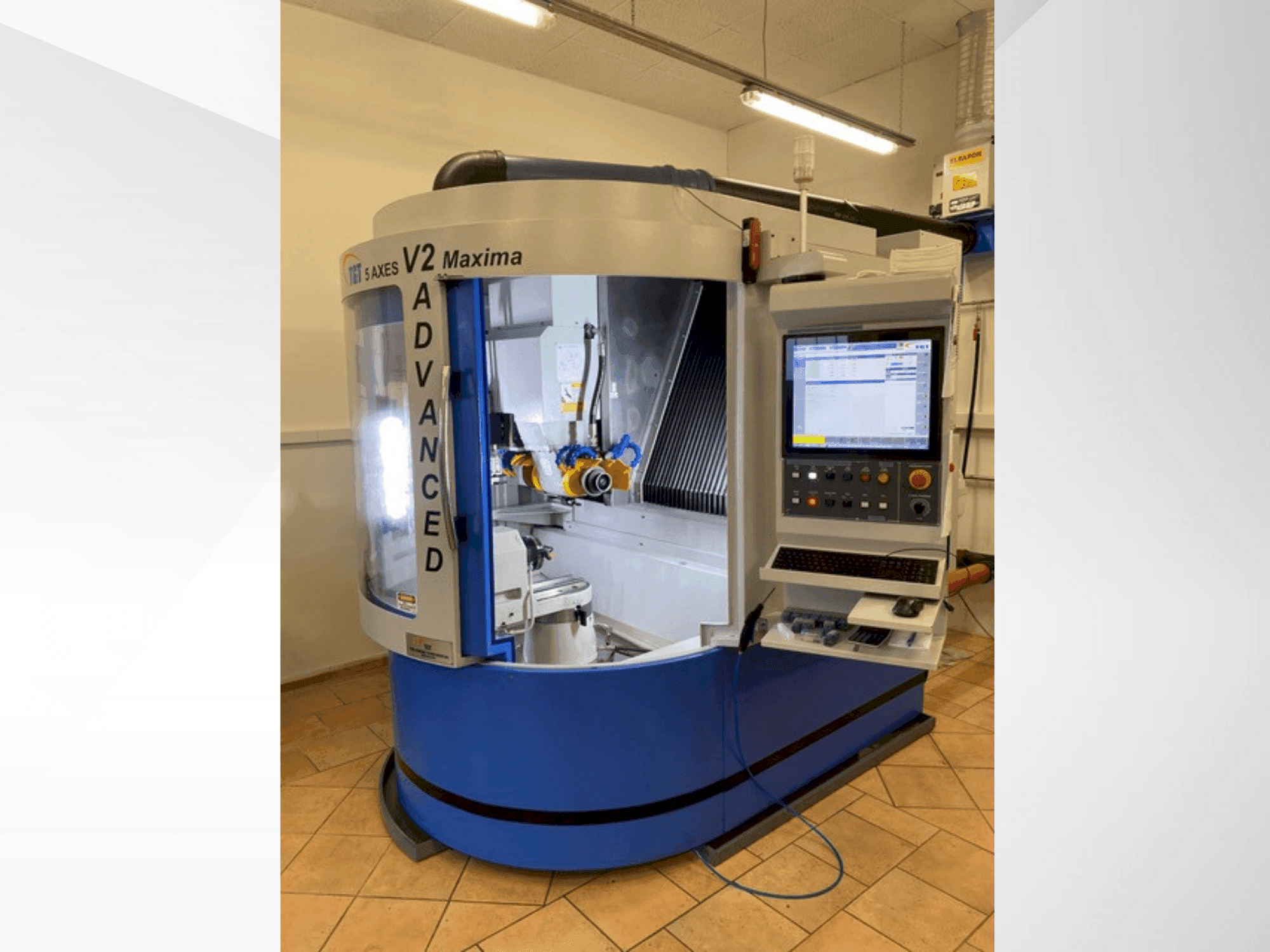 Vue de face de la machine TGT V2 Maxima