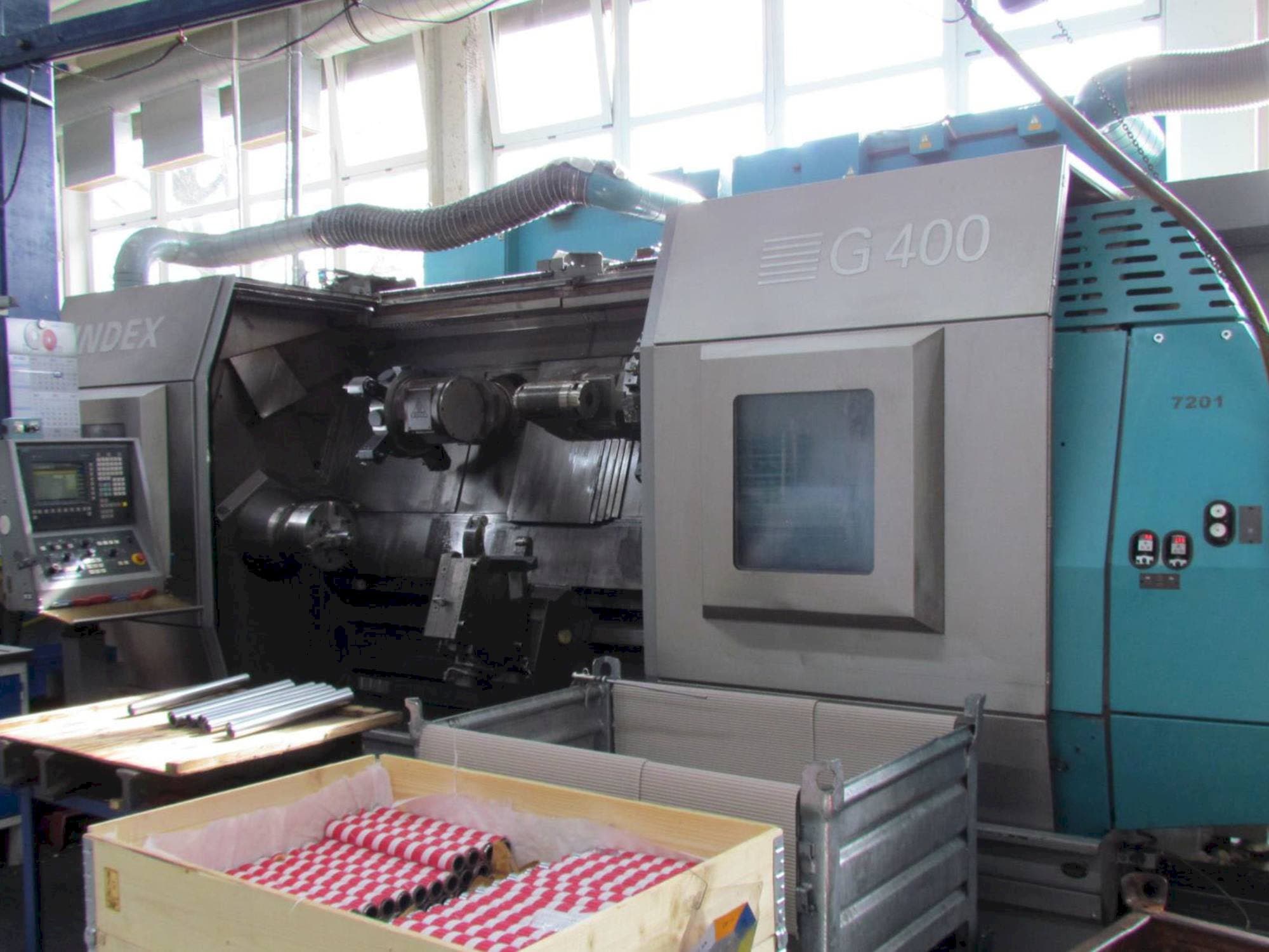 Vue de face de la machine Index G400