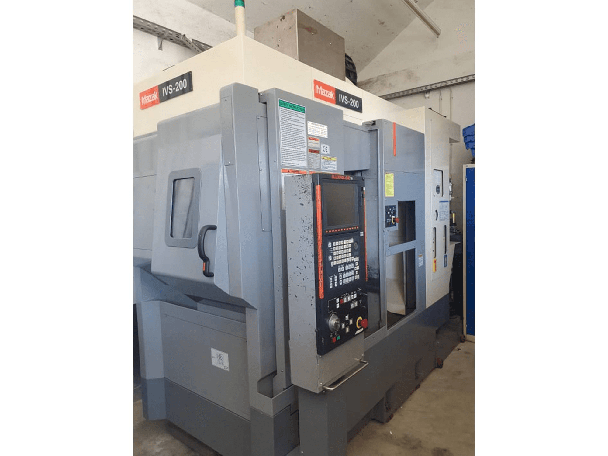 Front view of Mazak IVS200 machine