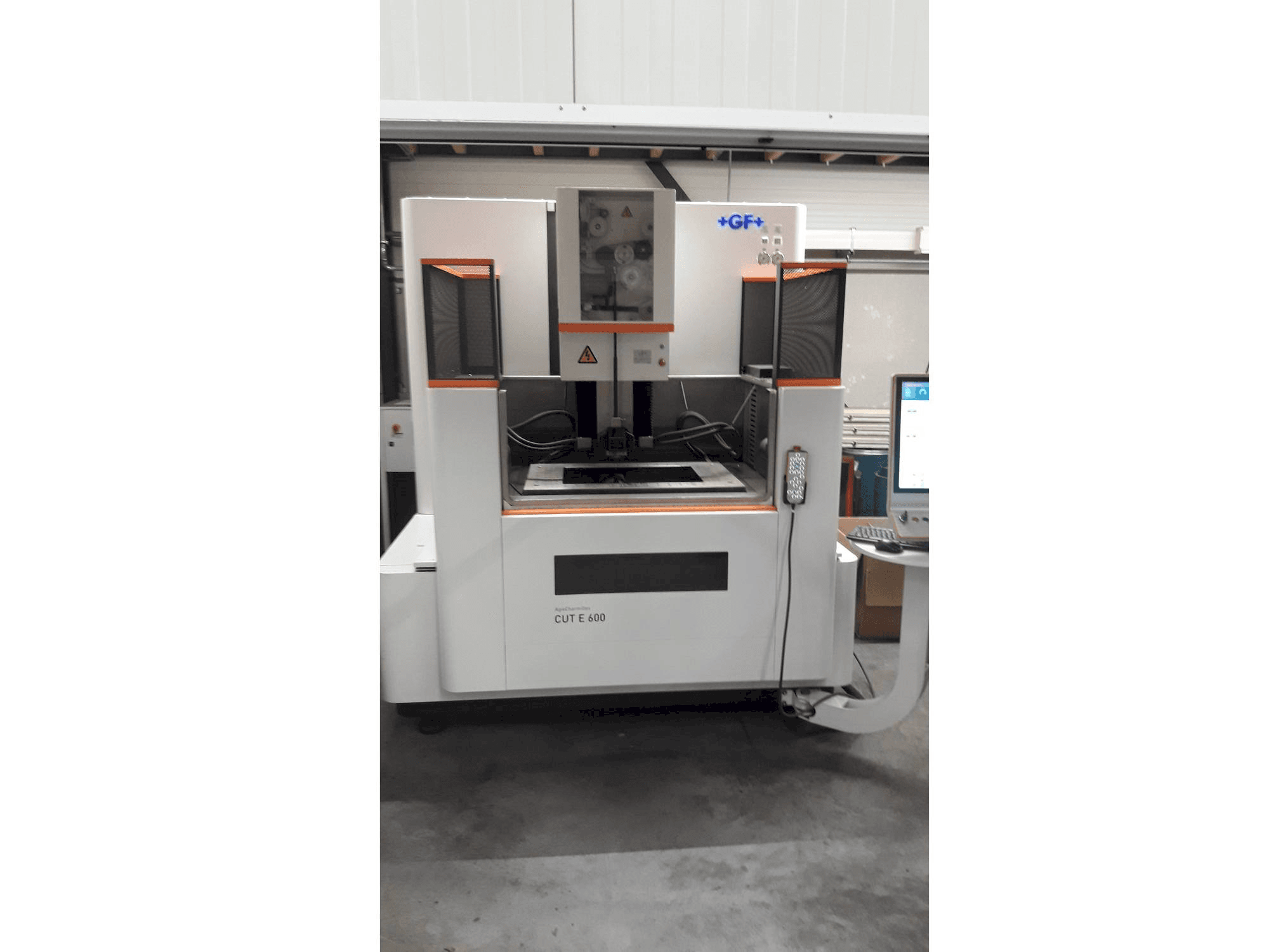 Front view of GF AgieCharmilles EDM CUT E 600 machine