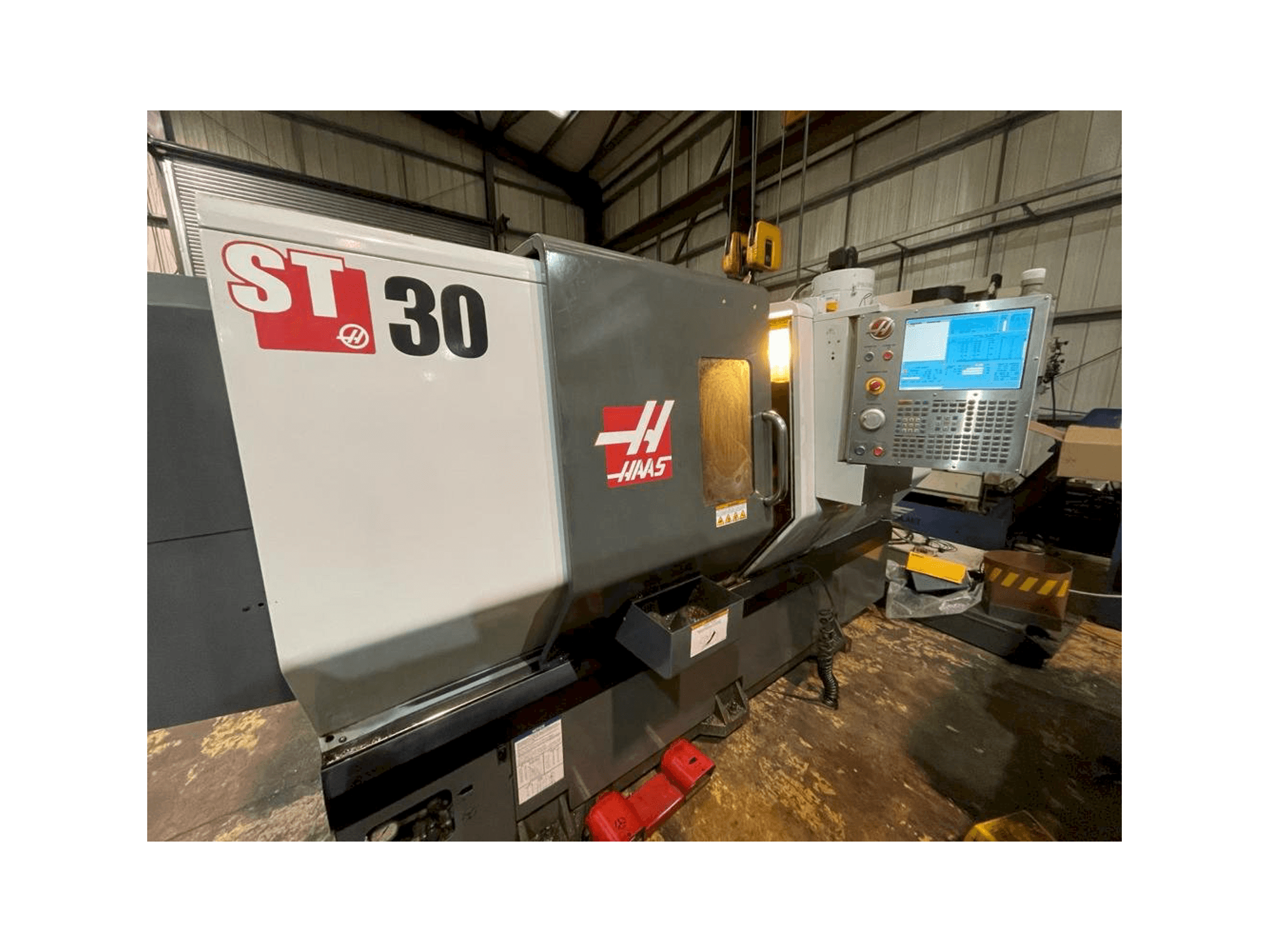 Front view of HAAS ST-30 machine
