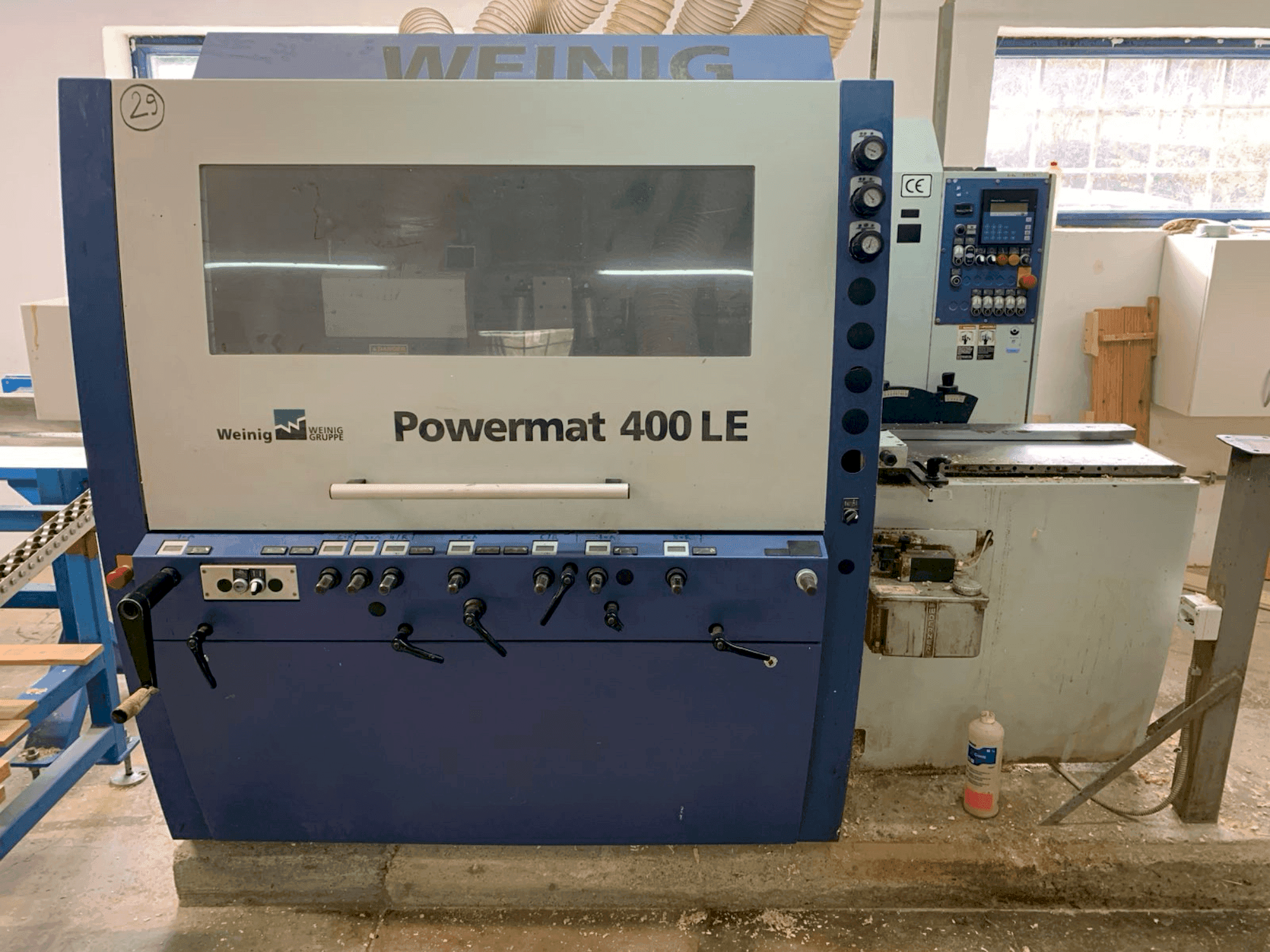 Vue de face de la machine WEINIG / DIMTER POWERMAT 400LE