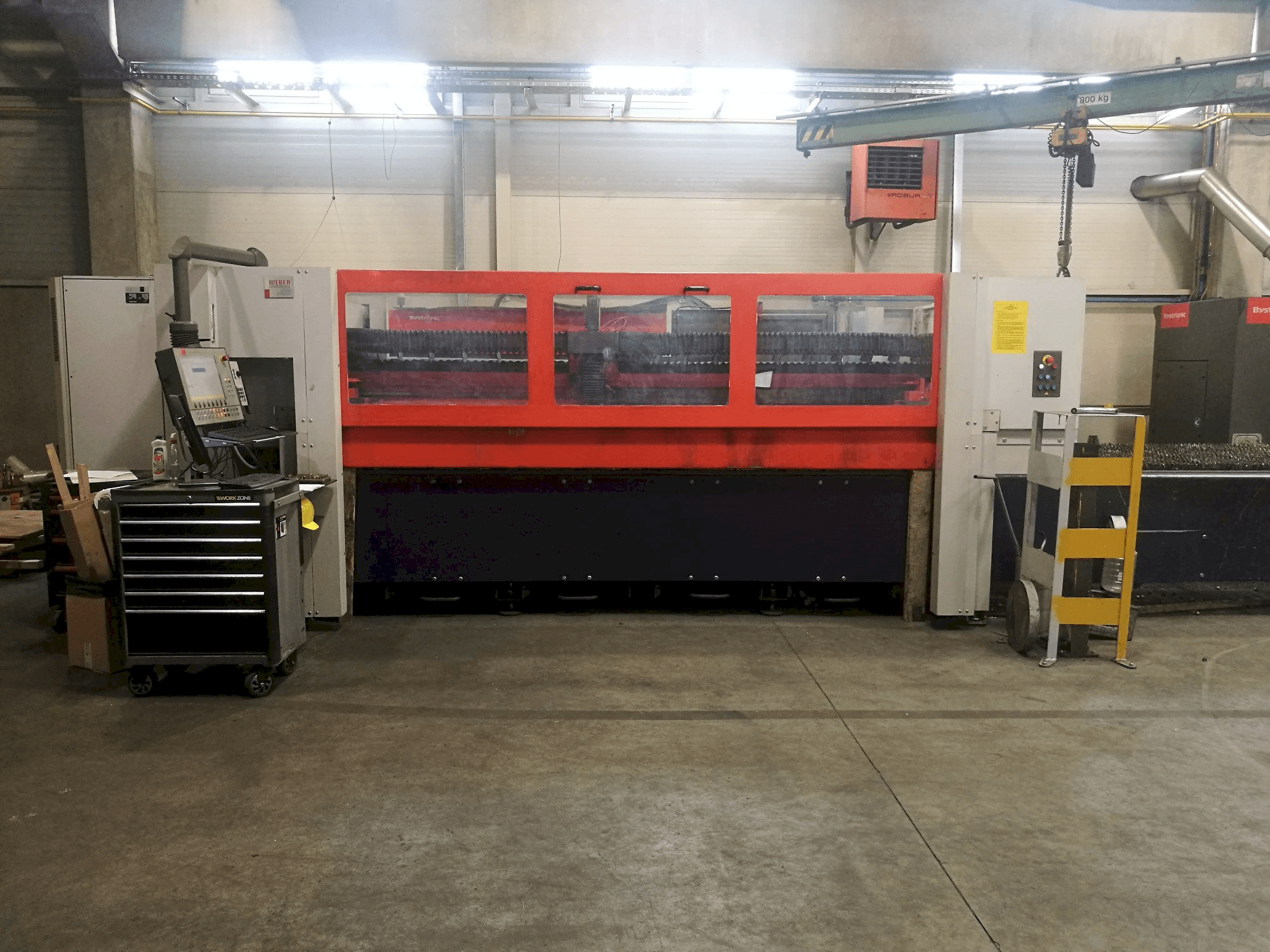 Front view of Bystronic Bystar 3015 machine