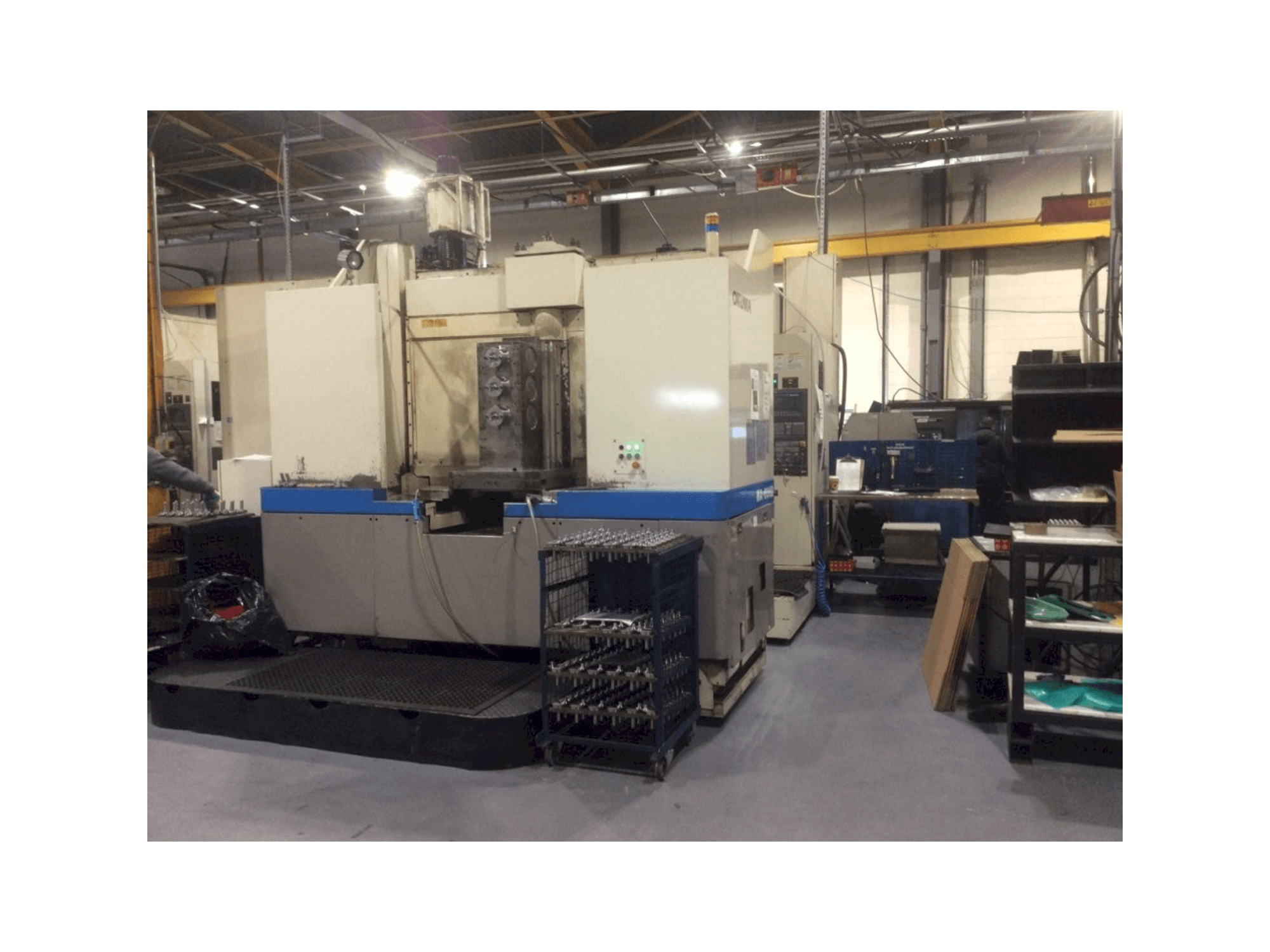 Front view of Okuma MA-60HB machine