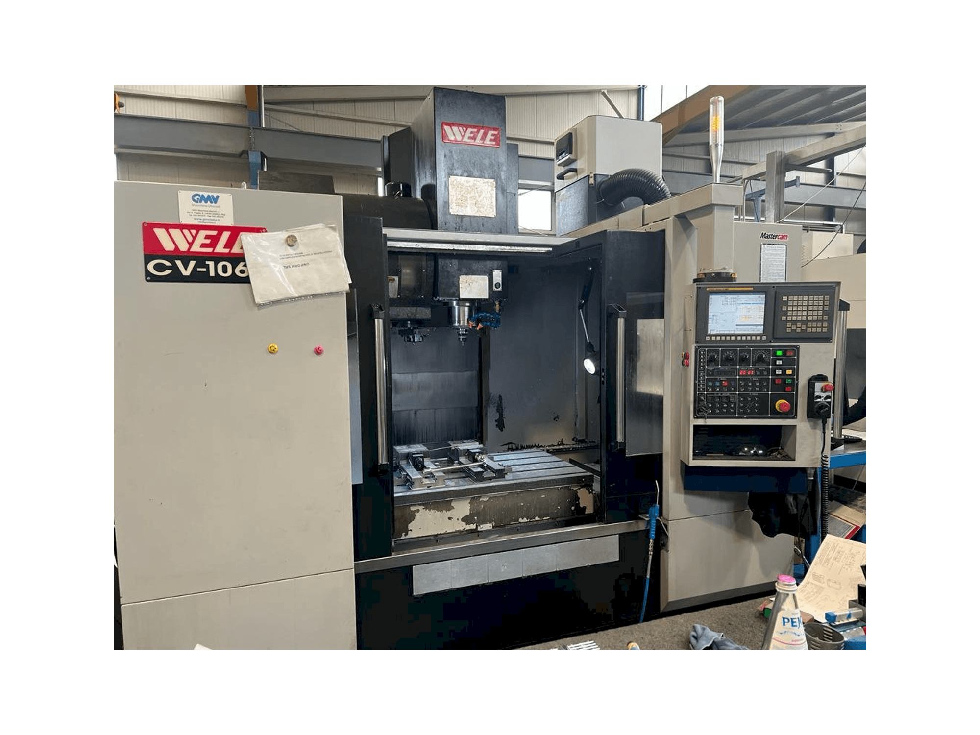 Vue de face de la machine Wele CV 1060