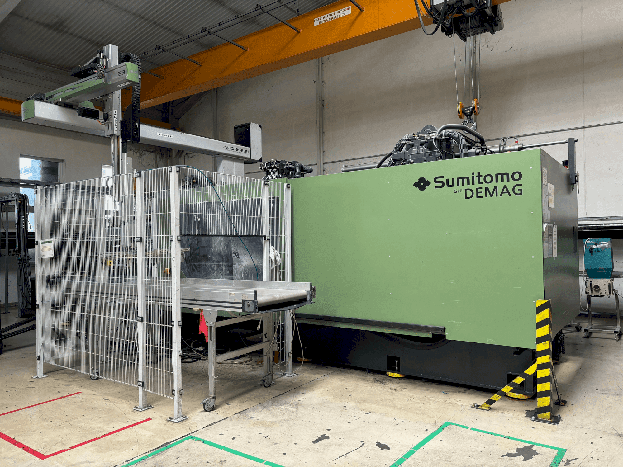 Vue de face de la machine SUMITOMO SHI DEMAG Systec 800/1120-6400